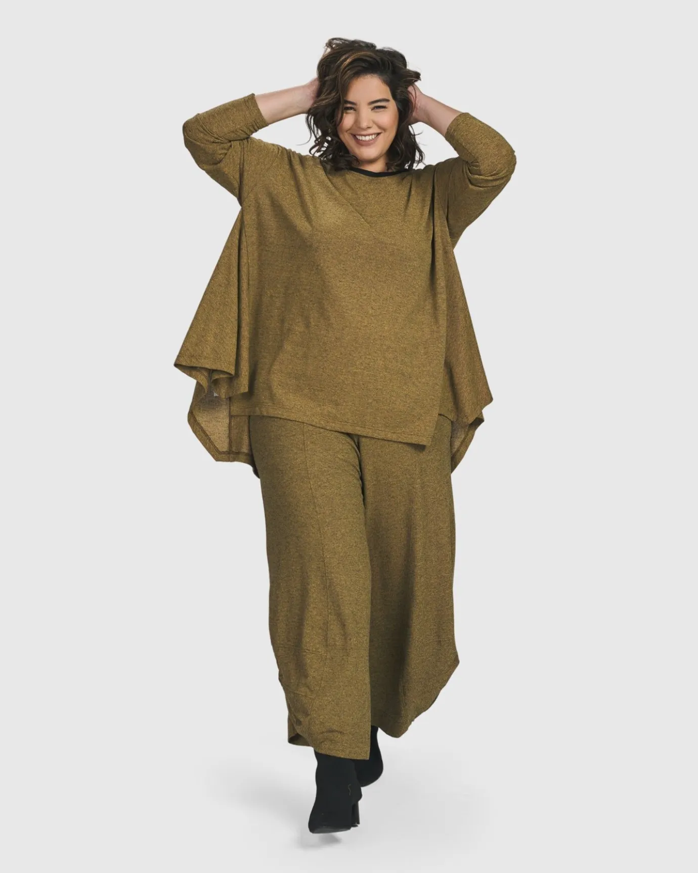 Women Alembika Tops & Tunics<Essential Flared Top, Honey