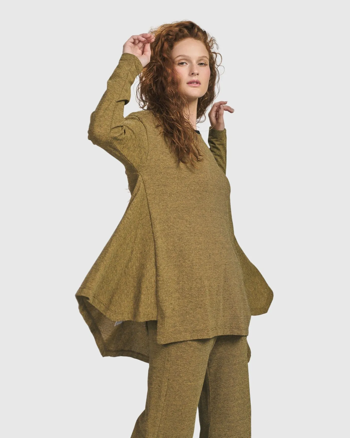 Women Alembika Tops & Tunics<Essential Flared Top, Honey