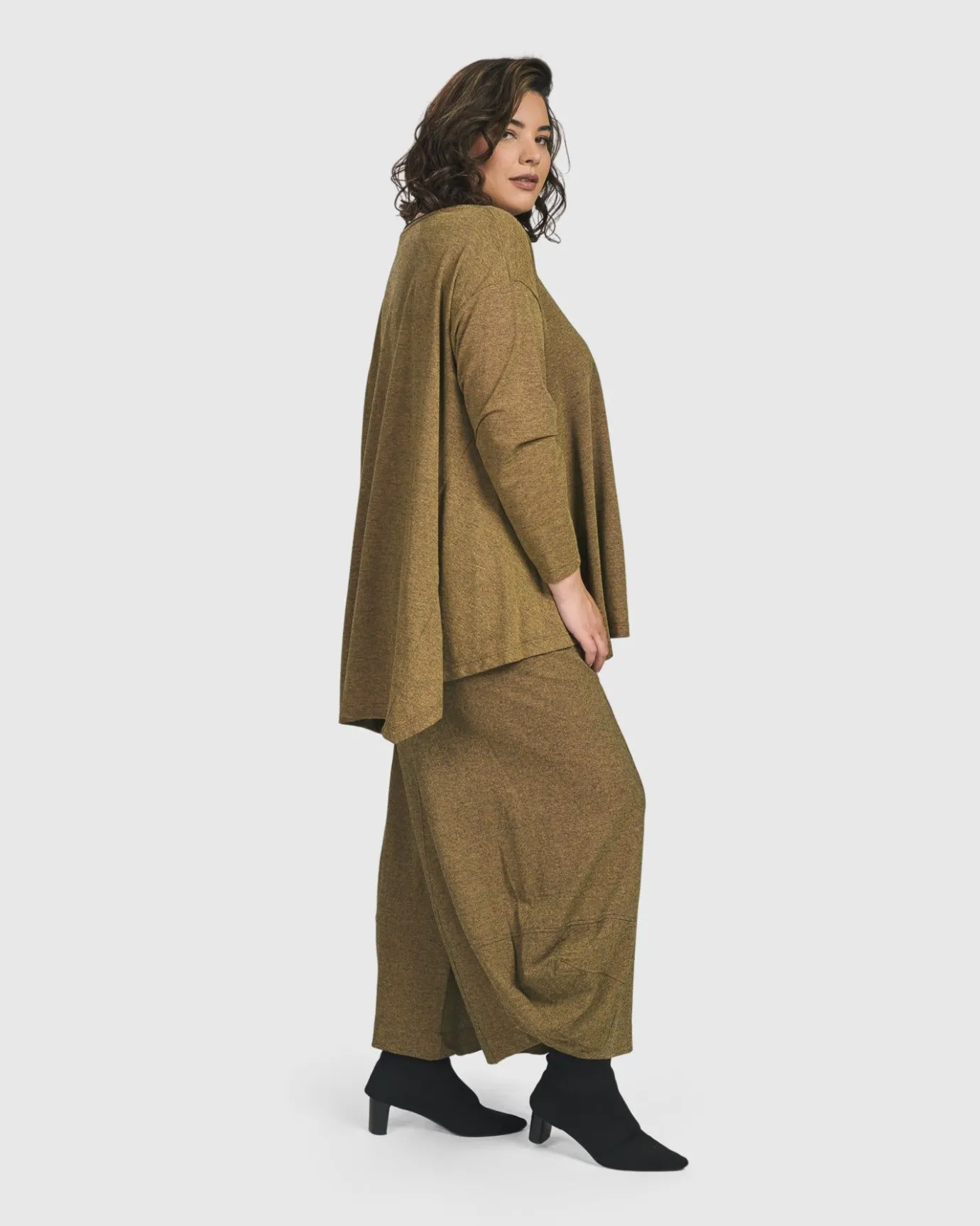 Women Alembika Tops & Tunics<Essential Flared Top, Honey