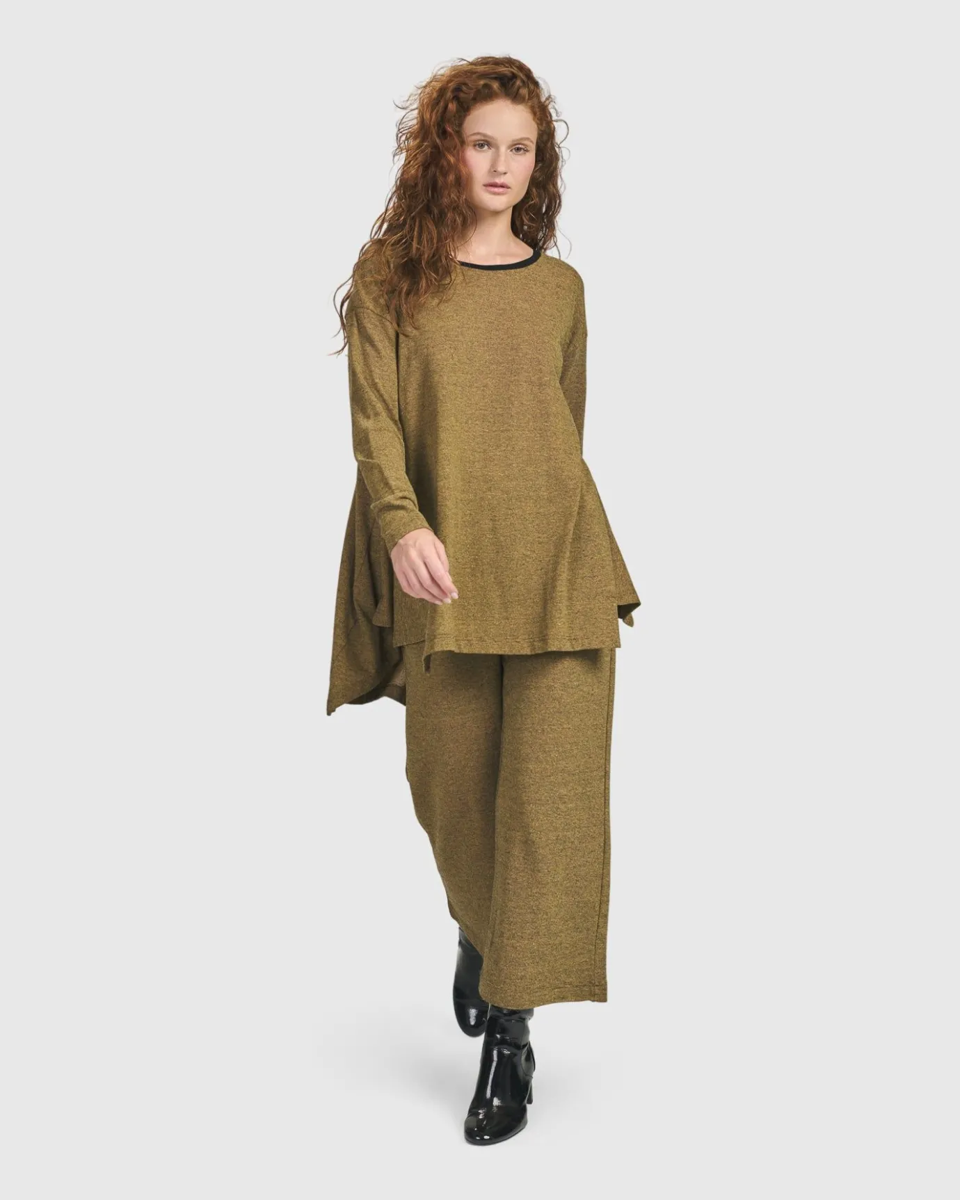 Women Alembika Plus<Essential Flared Top, Honey