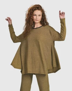 Women Alembika Plus<Essential Flared Top, Honey