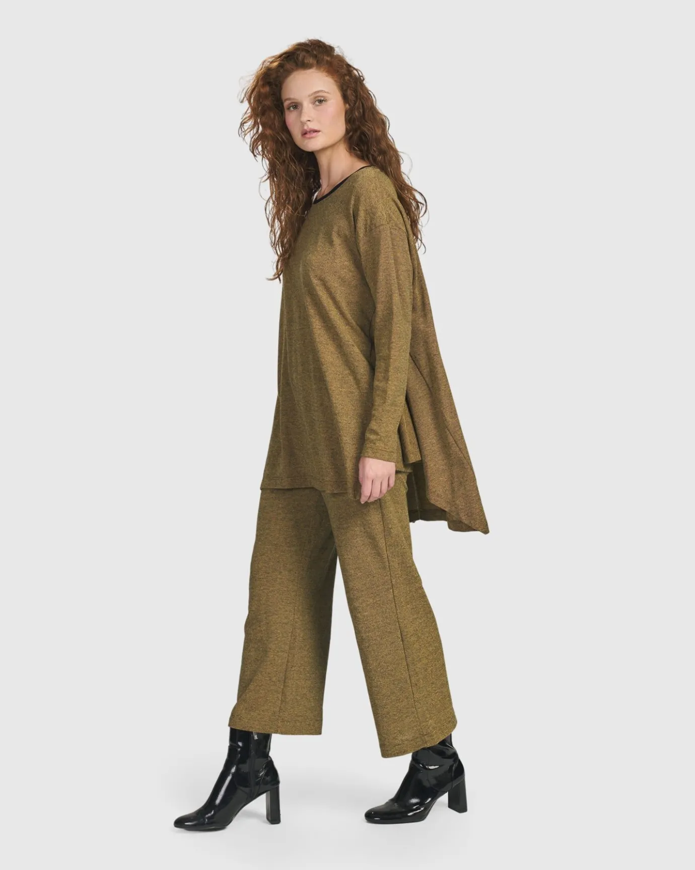 Women Alembika Plus<Essential Flared Top, Honey