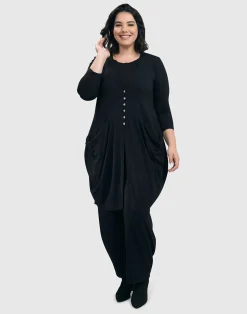 Women Alembika Pants & Skirts<Essential Flow Pants, Black