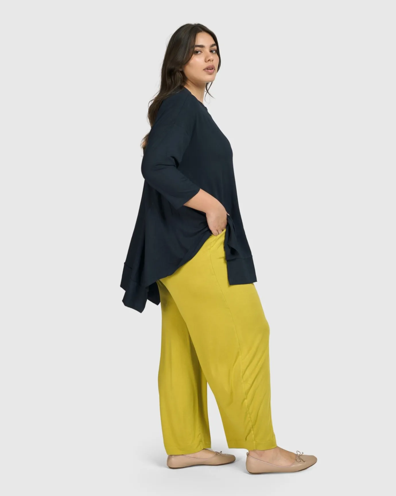 Women Alembika Plus<Essential Flow Pants, Lime