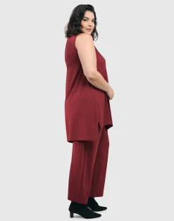 Women Alembika Pants & Skirts<Essential Flow Pants, Plum