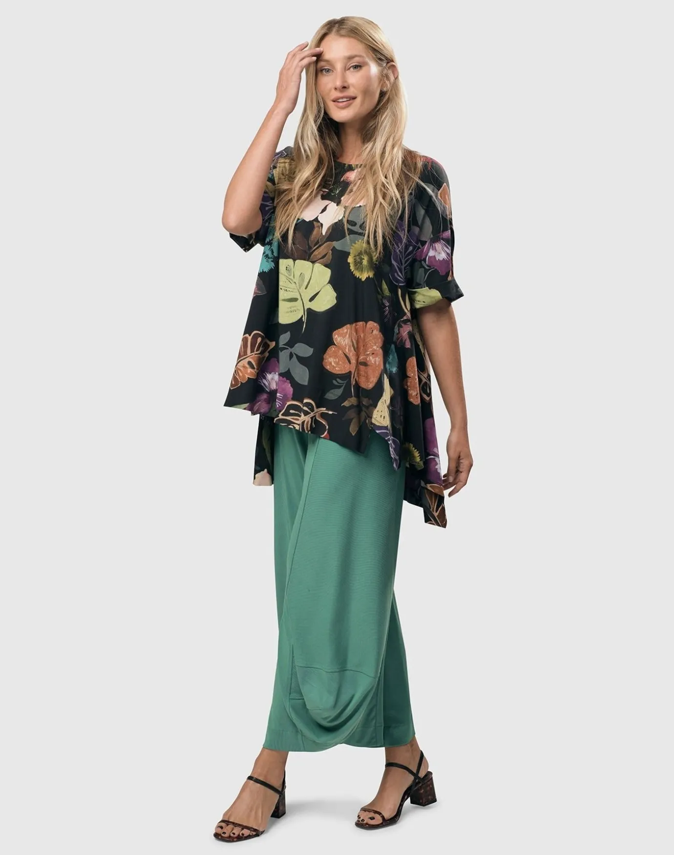 Women Alembika Plus<Essential Go-To Cupro Punto Pants, Seafoam