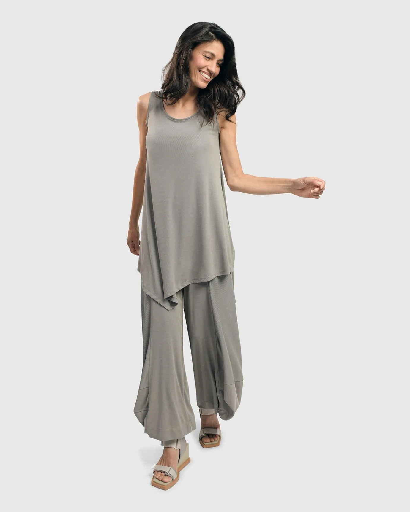 Women Alembika Pants & Skirts<Essential Go-To Punto Pants, Fog