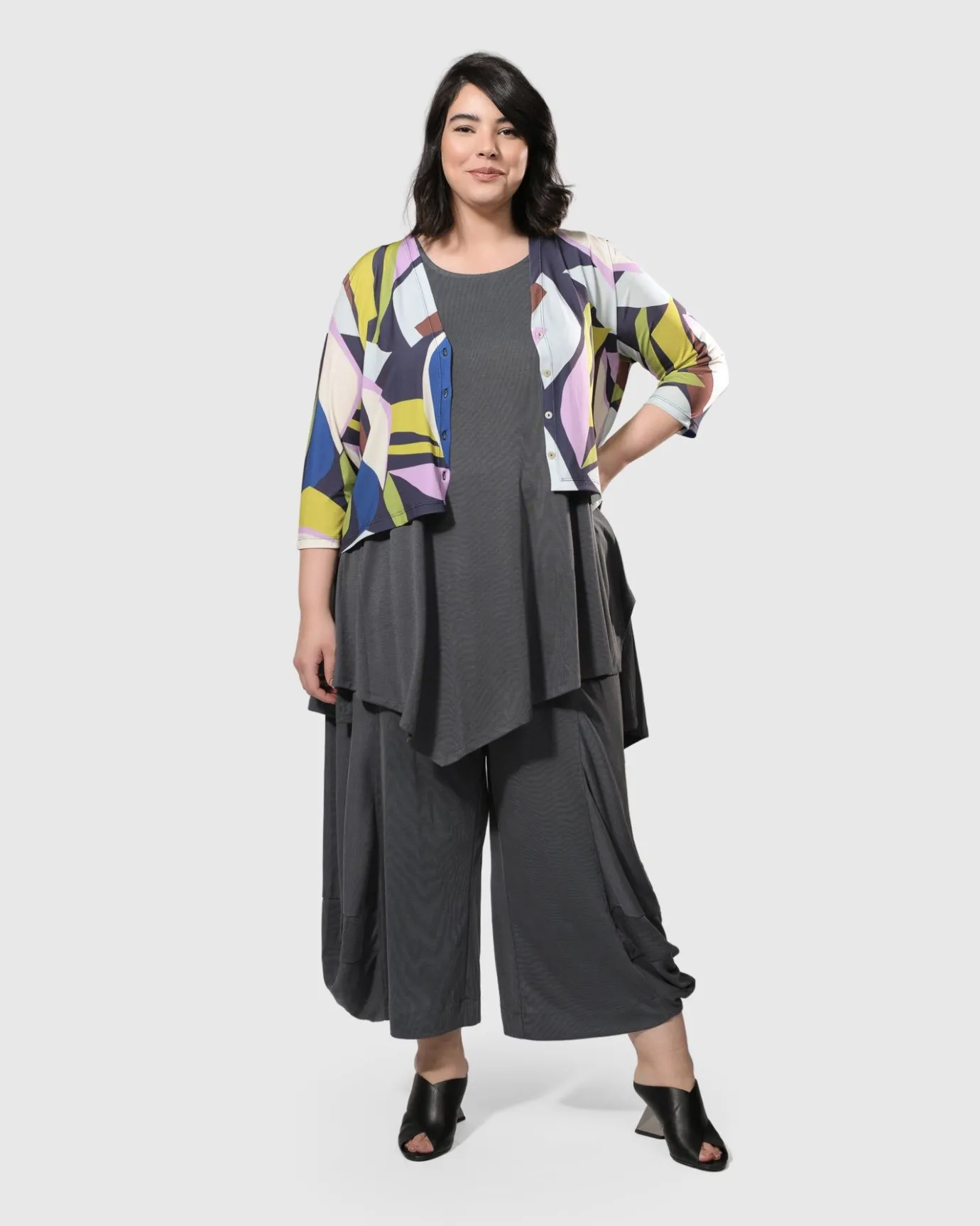 Women Alembika Plus<Essential Go-To Punto Pants, Grey
