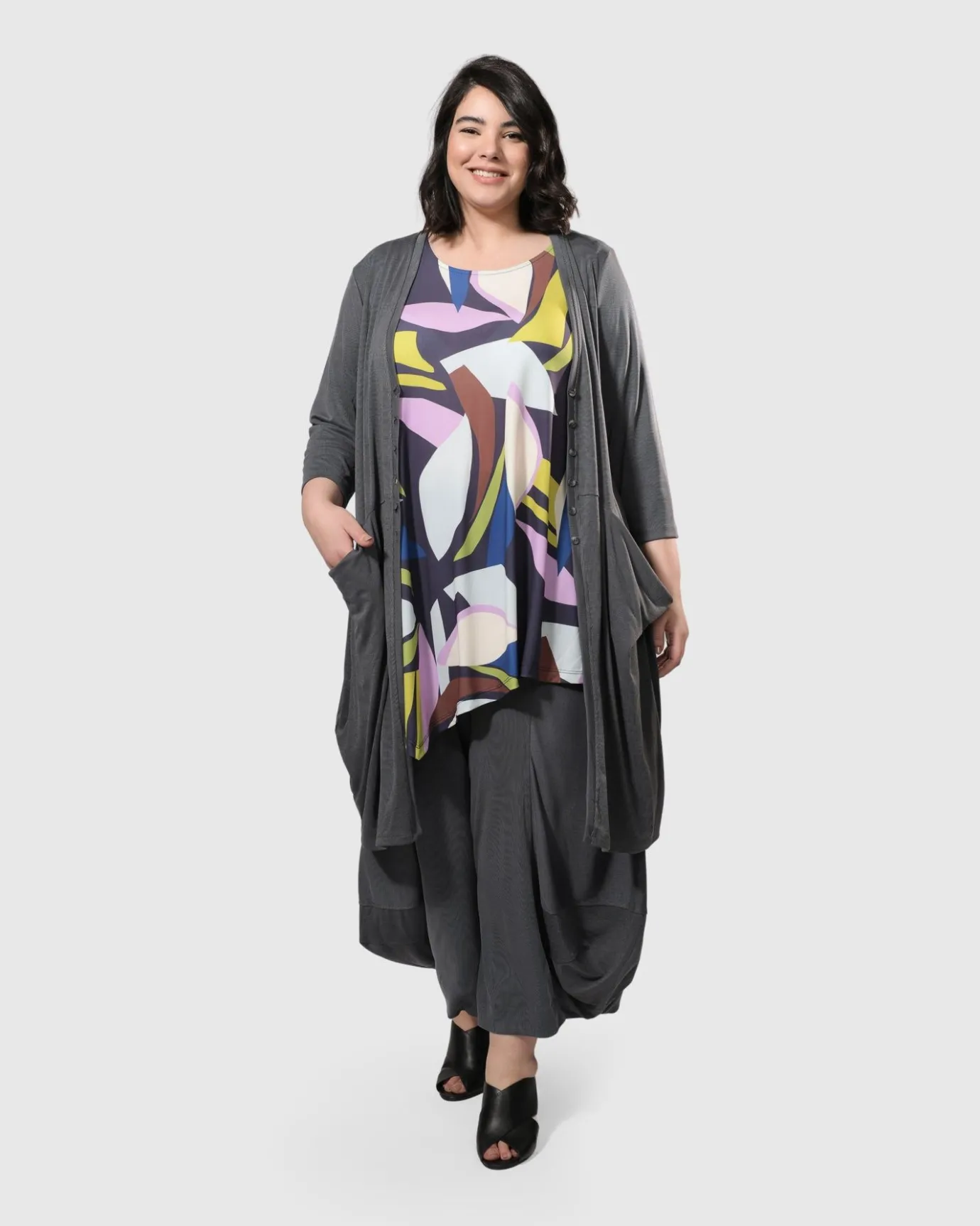 Women Alembika Plus<Essential Go-To Punto Pants, Grey