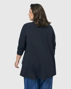 Women Alembika Tops & Tunics<Essential Hi-Lo Top, Navy