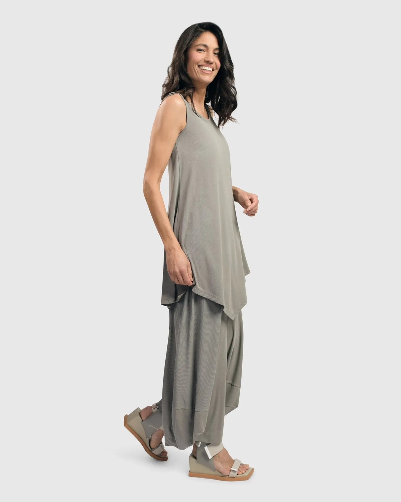 Women Alembika Plus<Essential Joy Sleeveless Tunic Top, Fog