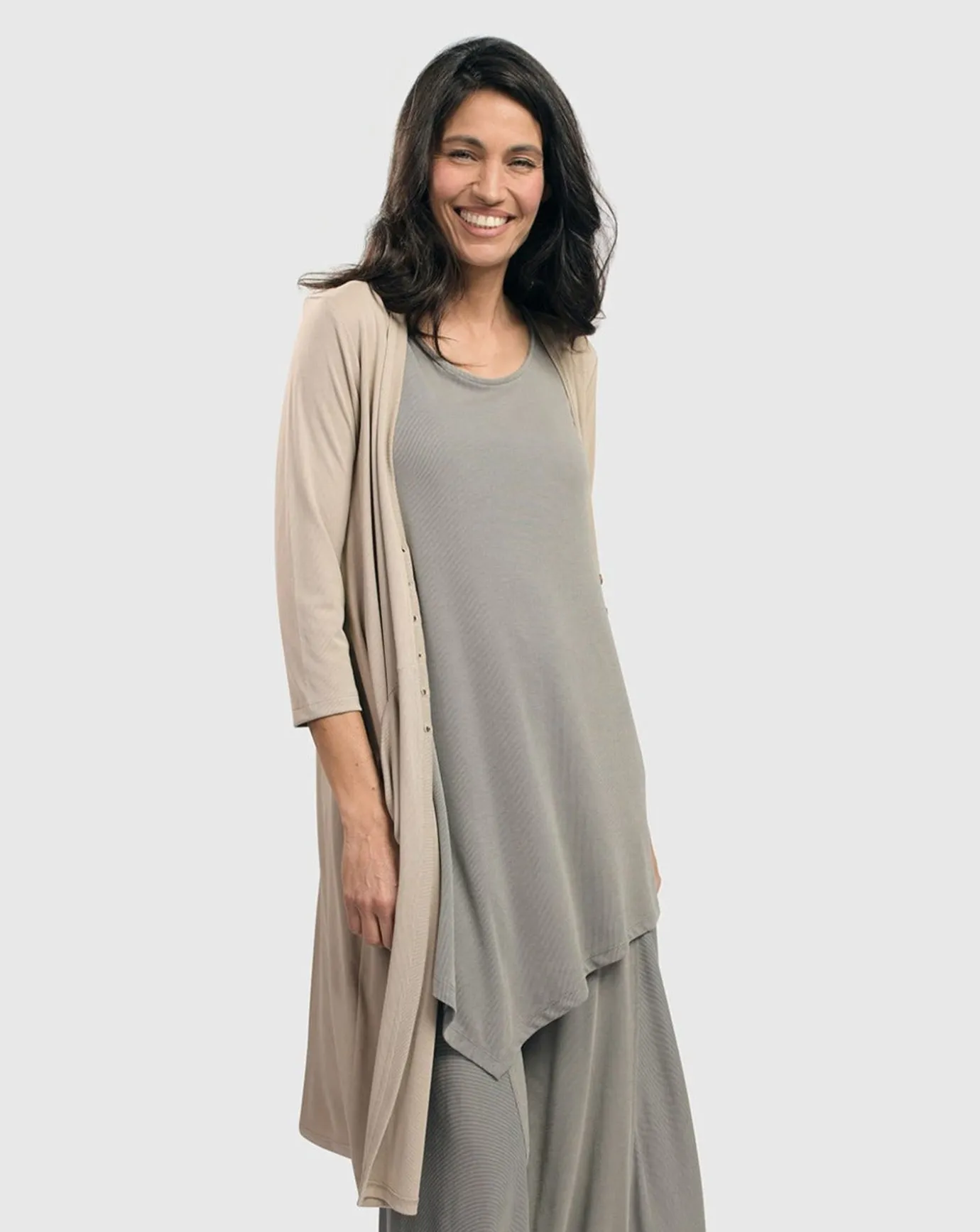 Women Alembika Plus<Essential Joy Sleeveless Tunic Top, Fog