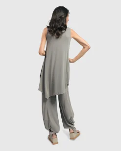 Women Alembika Tops & Tunics<Essential Joy Sleeveless Tunic Top, Fog