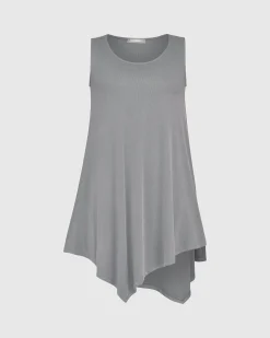 Women Alembika Tops & Tunics<Essential Joy Sleeveless Tunic Top, Fog
