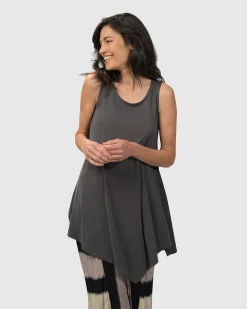 Women Alembika Plus<Essential Joy Sleeveless Tunic Top, Grey