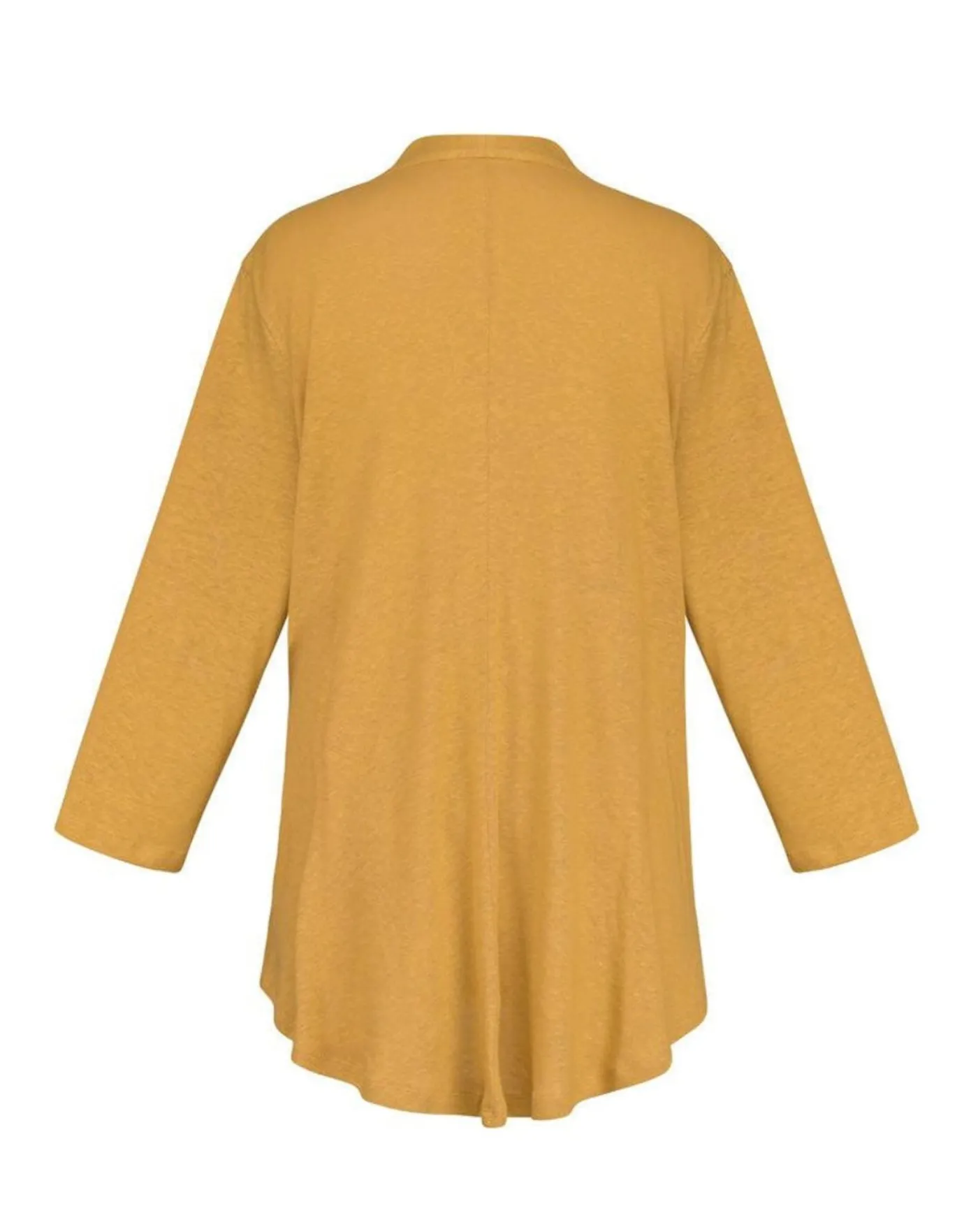 Women Alembika Plus<Essential Linen V-Neck Top, Yellow