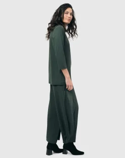 Women Alembika Plus<Essential Mockneck Top, Green