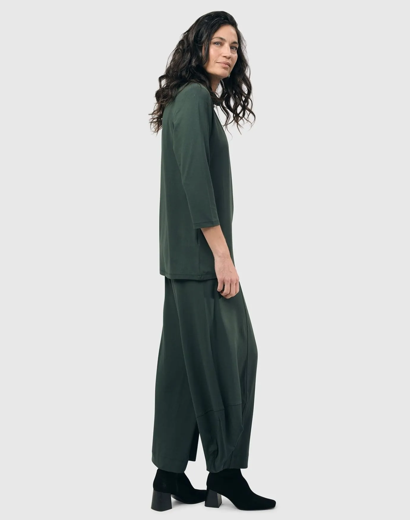 Women Alembika Plus<Essential Mockneck Top, Green