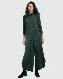 Women Alembika Tops & Tunics<Essential Mockneck Top, Green