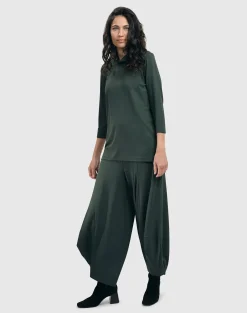 Women Alembika Tops & Tunics<Essential Mockneck Top, Green