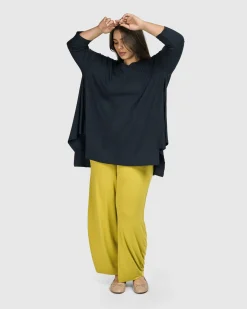 Women Alembika Plus<Essential Oversized Trapeze Top, Ocean