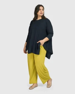 Women Alembika Tops & Tunics<Essential Oversized Trapeze Top, Ocean