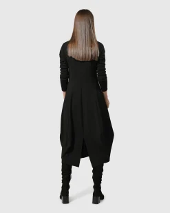 Women Alembika Dresses<Essential Pockets Cocoon Dress, Black