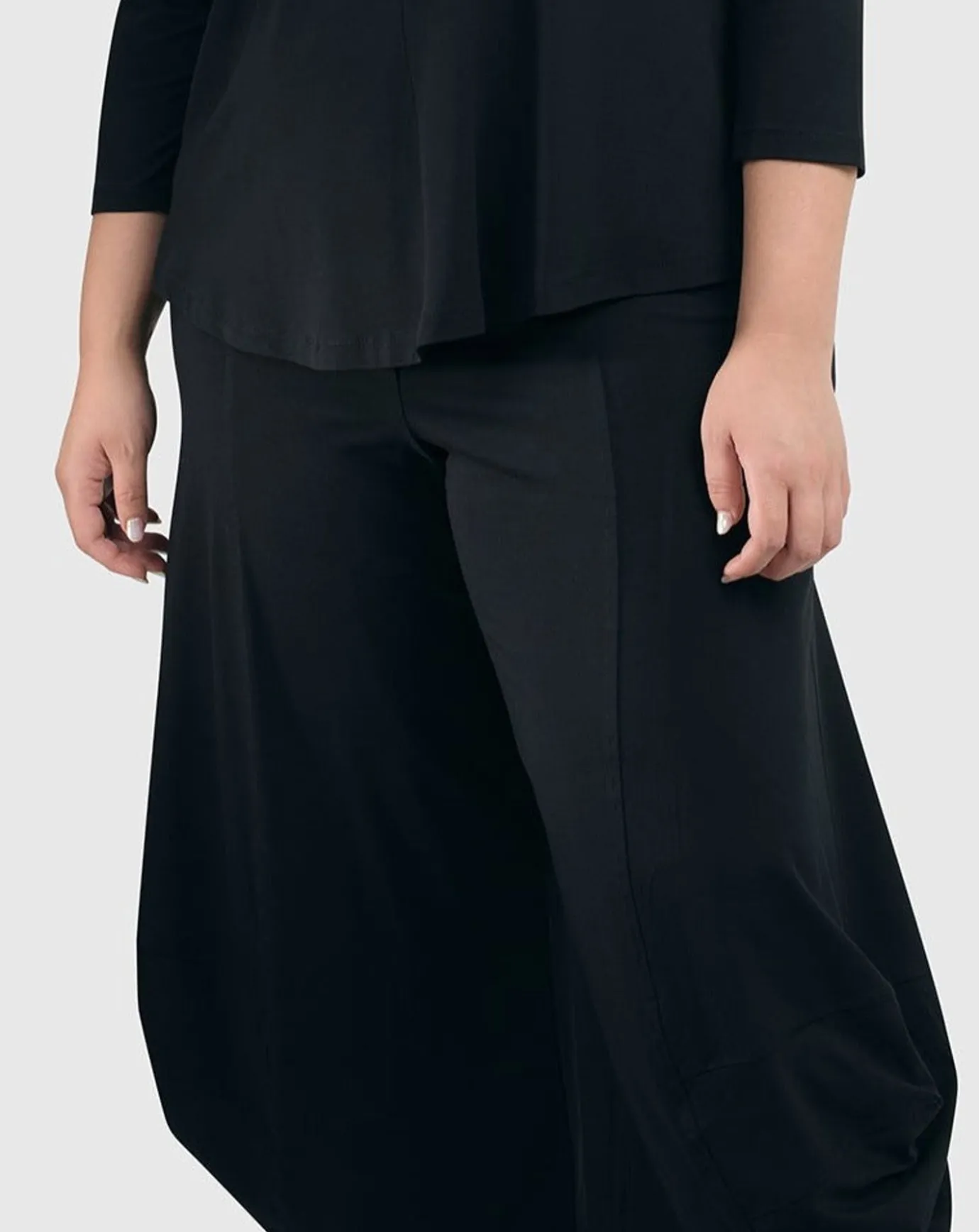 Women Alembika Plus<Essential Punto Pants, Black