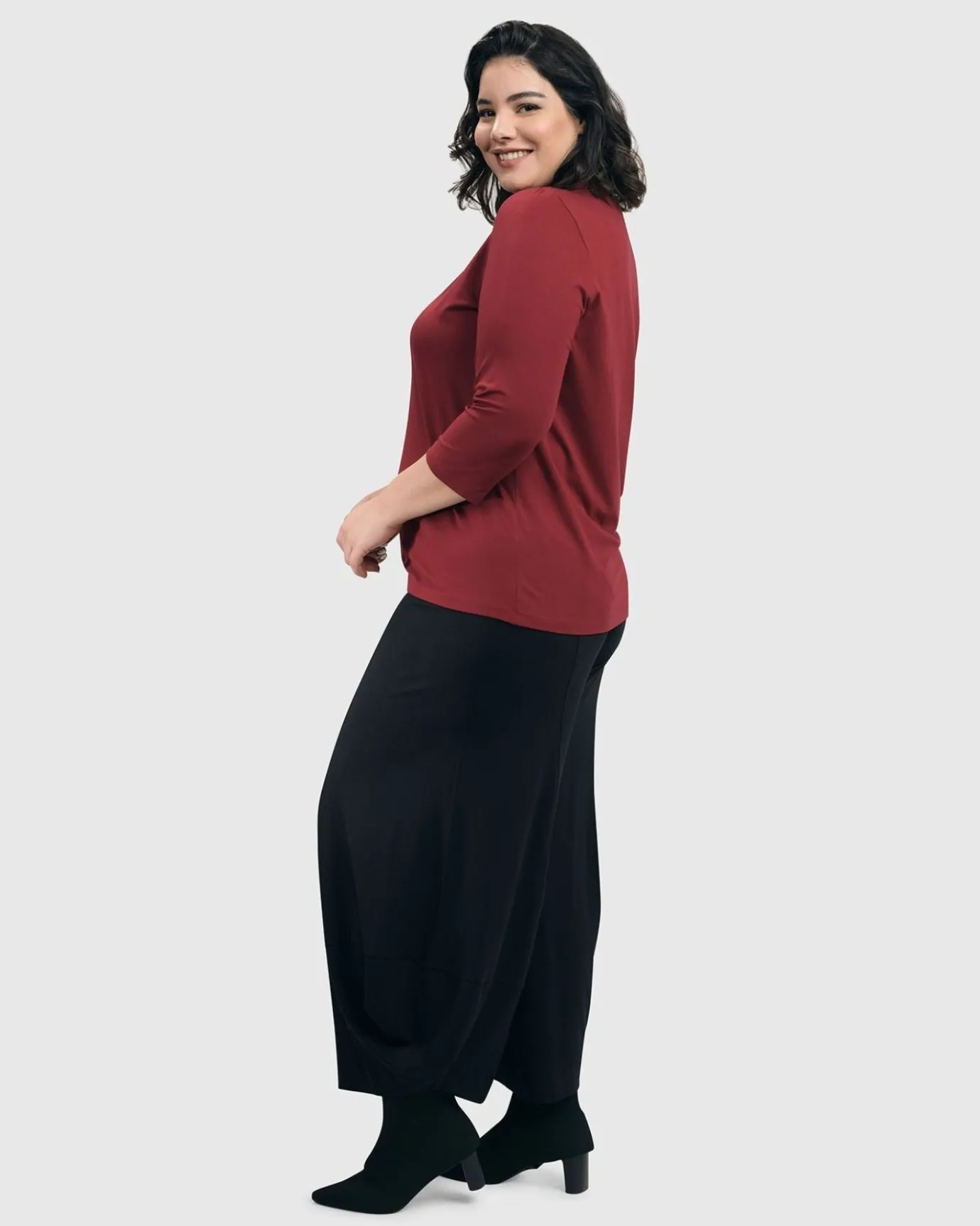 Women Alembika Plus<Essential Punto Pants, Black