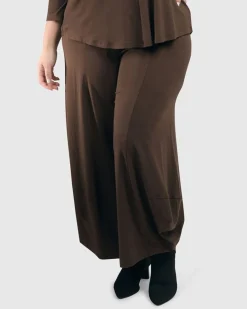 Women Alembika Plus<Essential Punto Pants, Coffee
