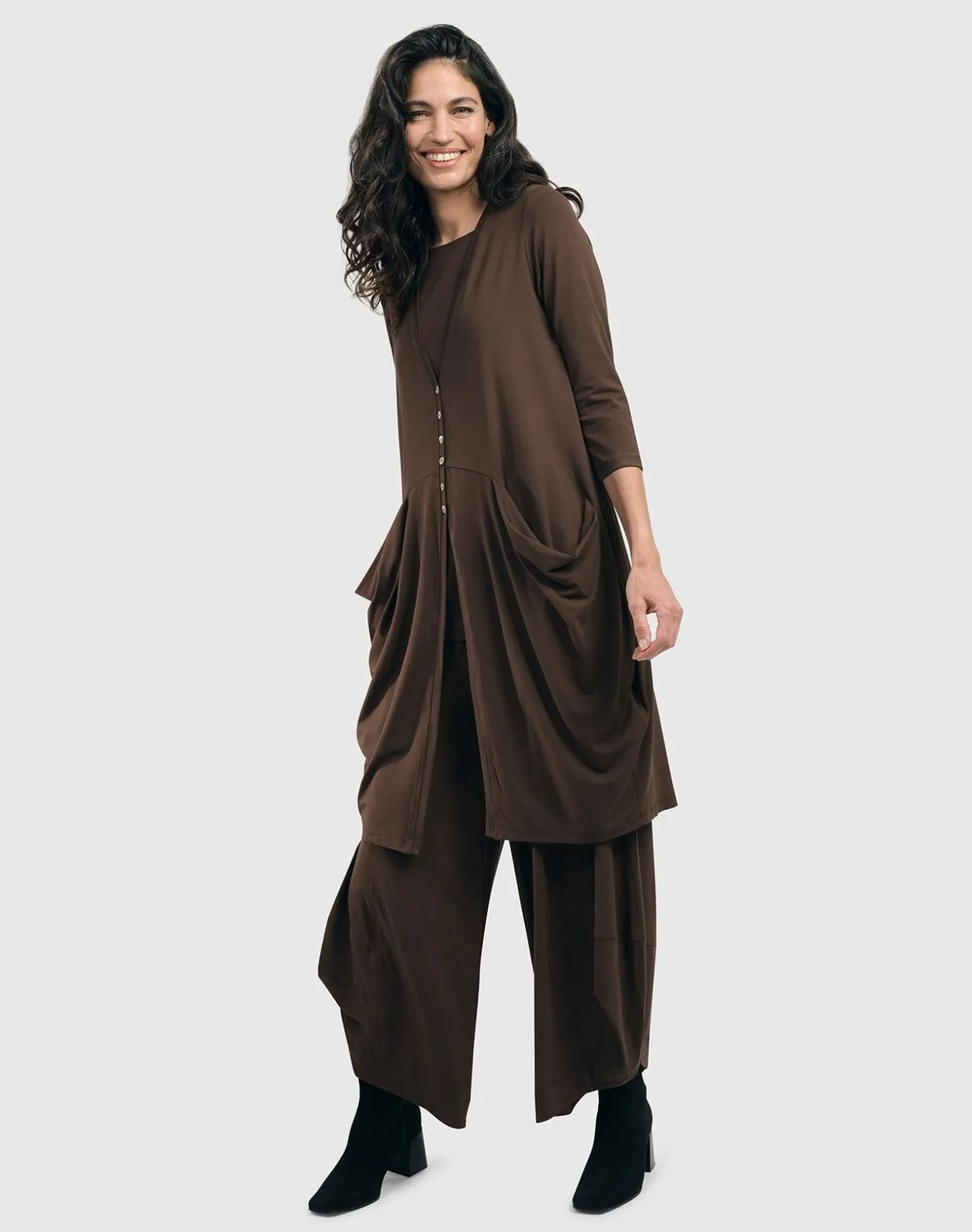 Women Alembika Plus<Essential Punto Pants, Coffee