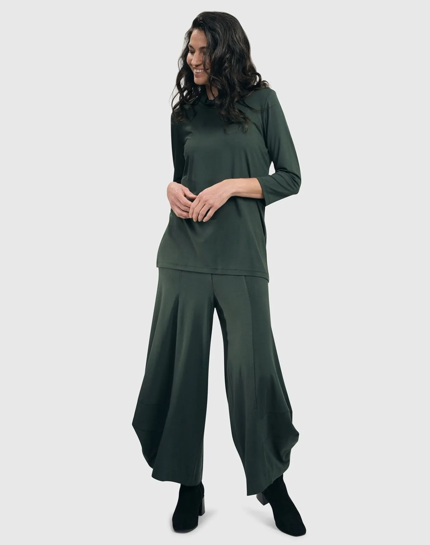 Women Alembika Pants & Skirts<Essential Punto Pants, Green