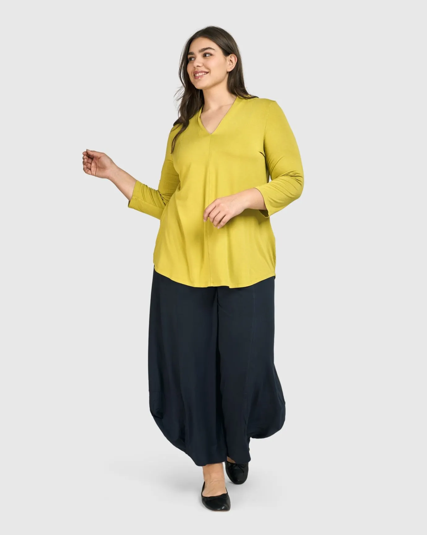 Women Alembika Plus<Essential Punto Pants, Ocean