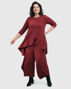 Women Alembika Pants & Skirts<Essential Punto Pants, Plum