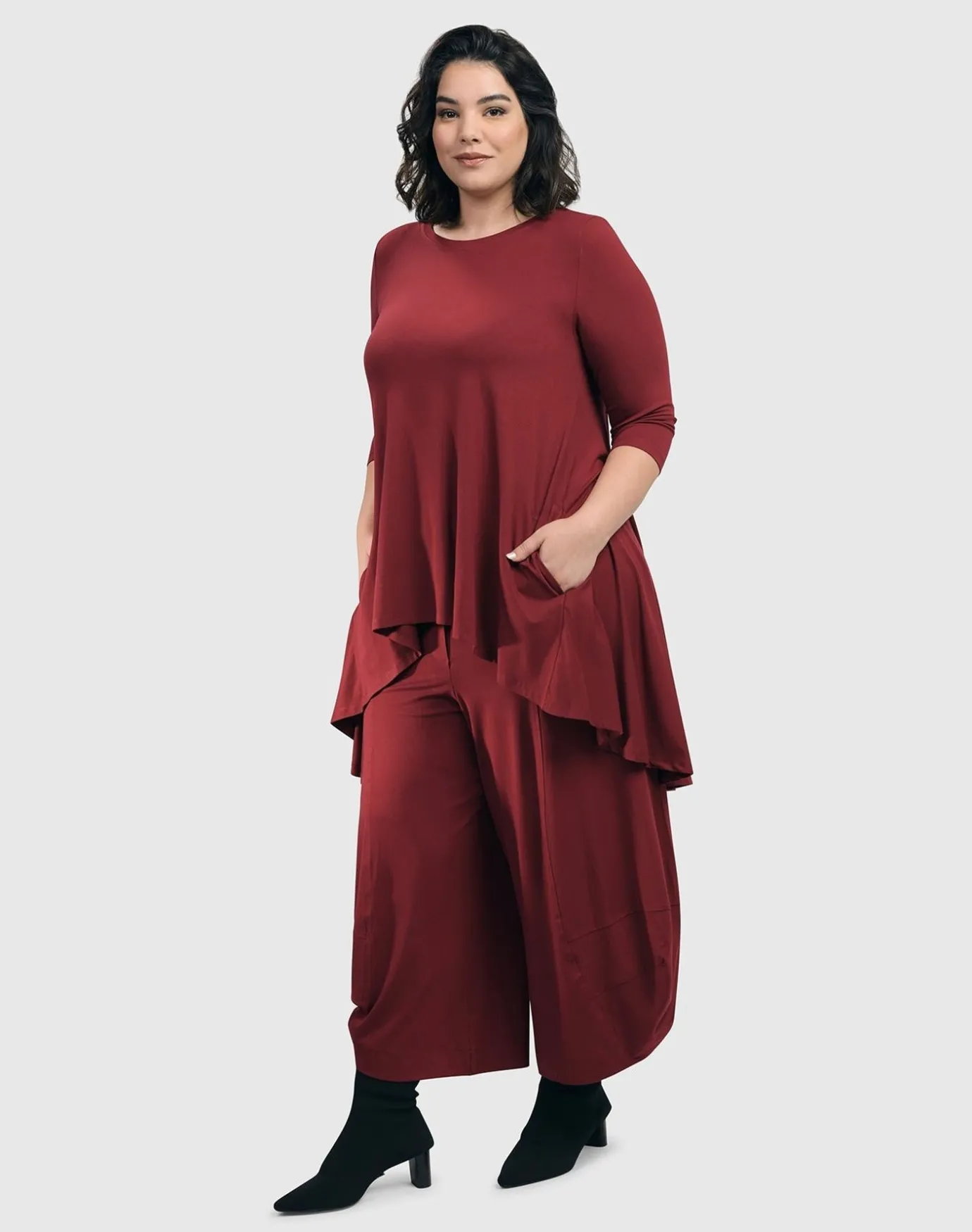 Women Alembika Pants & Skirts<Essential Punto Pants, Plum
