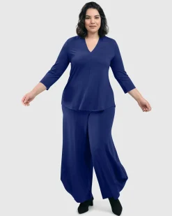 Women Alembika Pants & Skirts<Essential Punto Pants, Royal Blue
