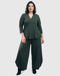 Women Alembika Pants & Skirts<Essential Punto Pants, Tall, Green