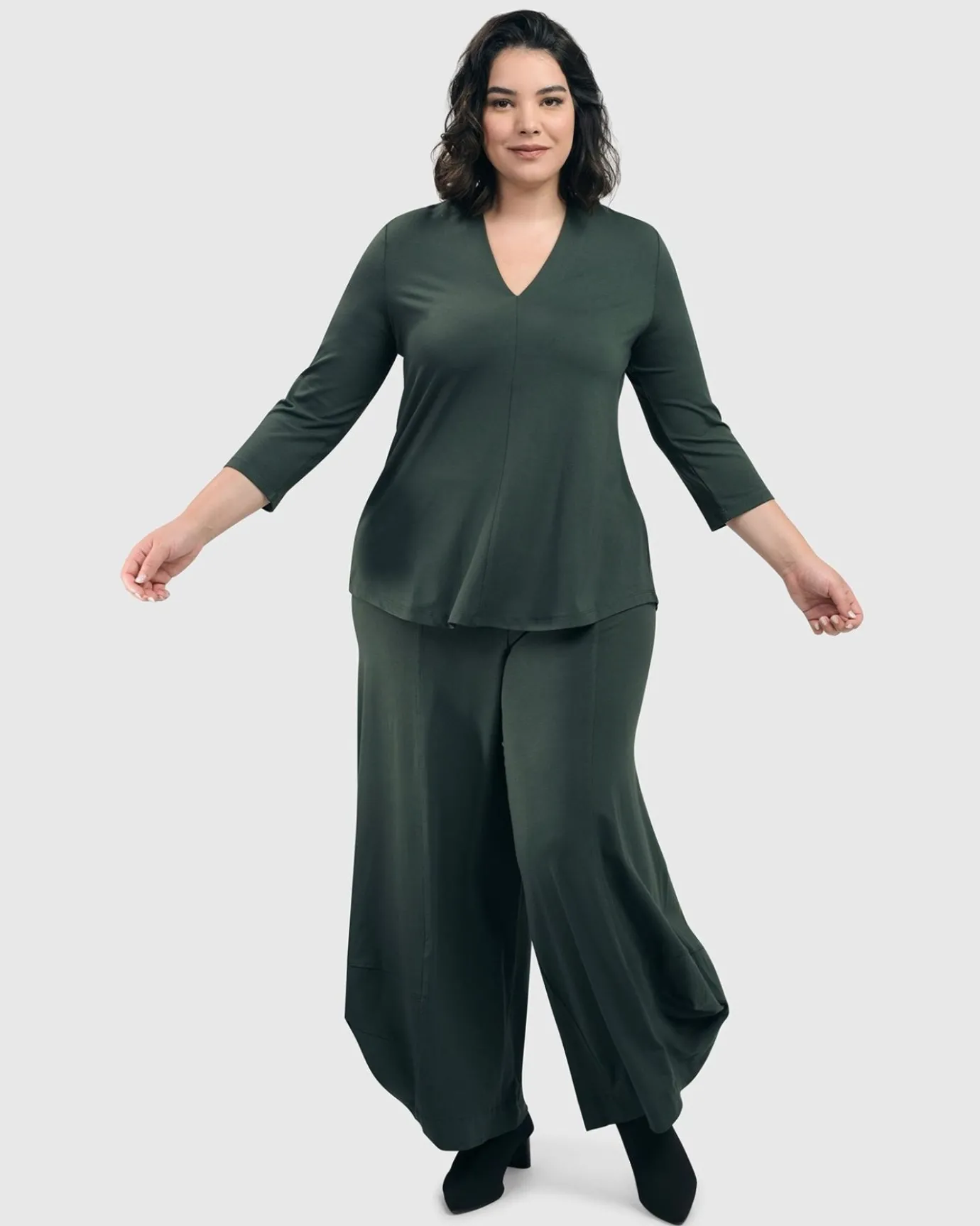 Women Alembika Plus<Essential Punto Pants, Tall, Green