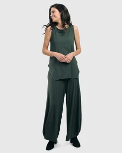 Women Alembika Plus<Essential Punto Pants, Tall, Green
