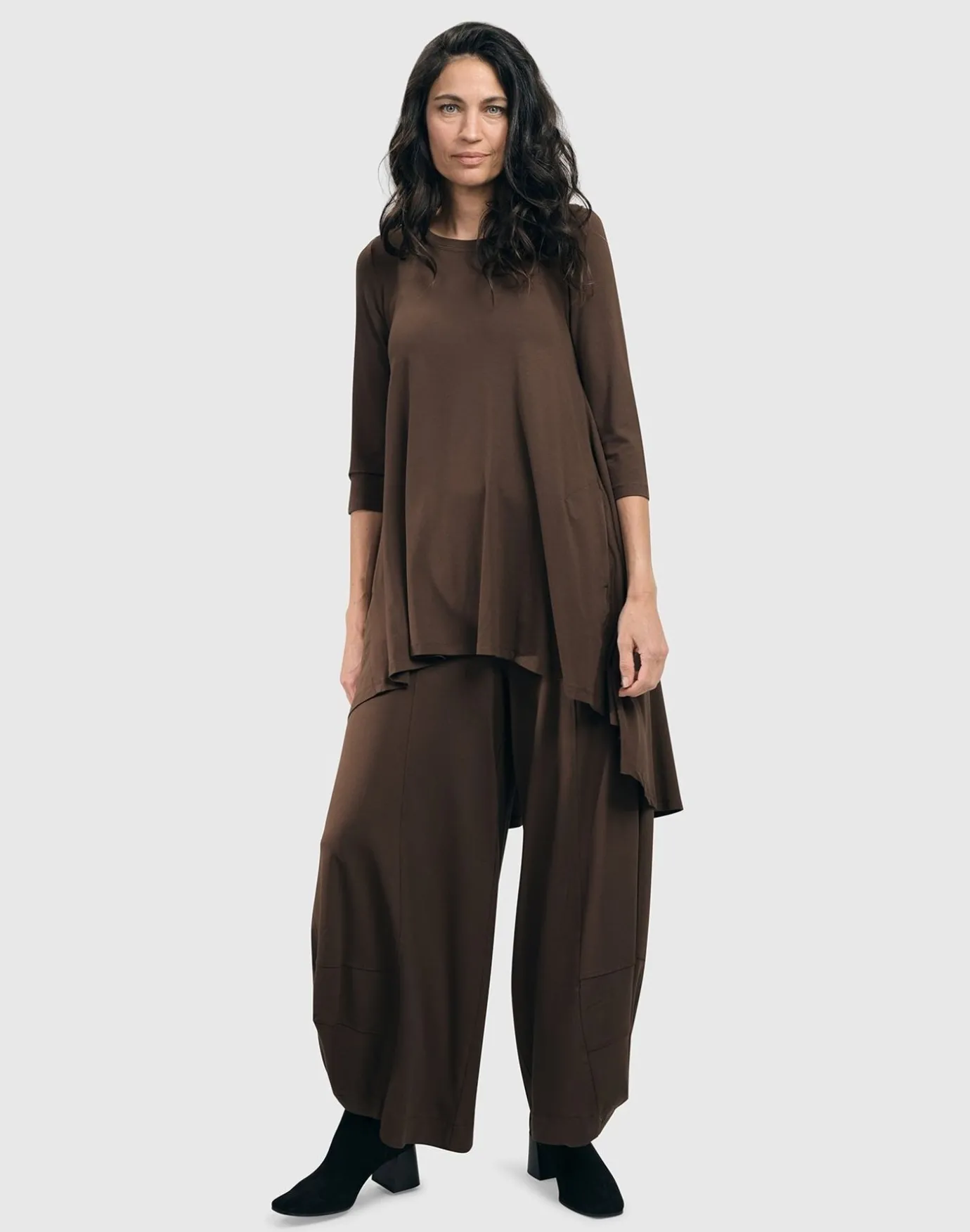 Women Alembika Plus<Essential Punto Pants, Tall, Coffee
