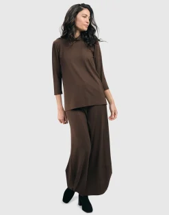 Women Alembika Plus<Essential Punto Pants, Tall, Coffee