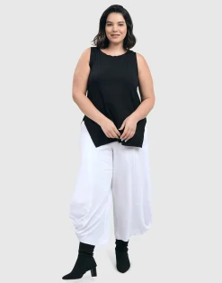 Women Alembika Plus<Essential Punto Pants, White