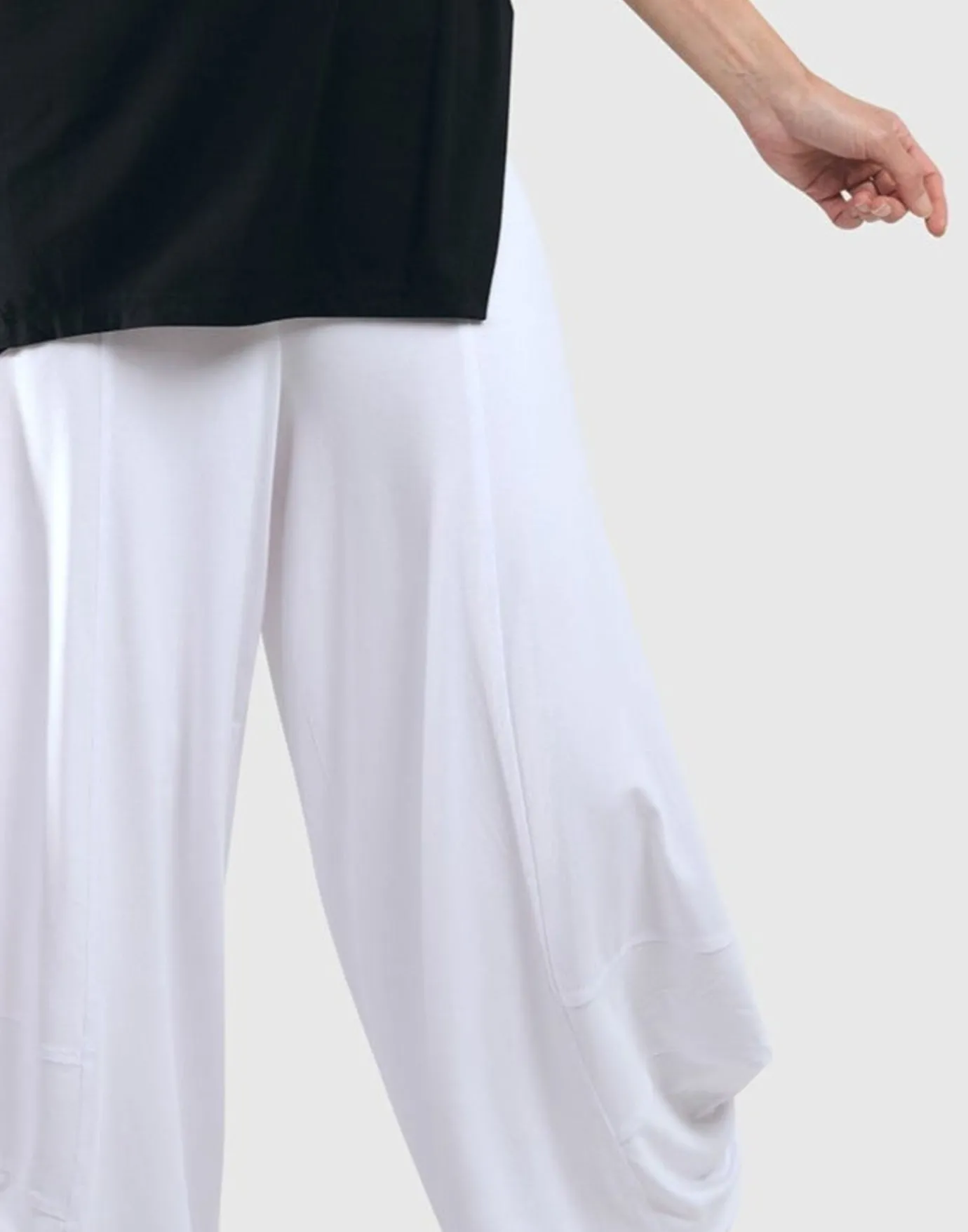 Women Alembika Plus<Essential Punto Pants, White