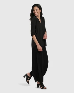 Women Alembika Plus<Essential Punto Pockets Pants, Black