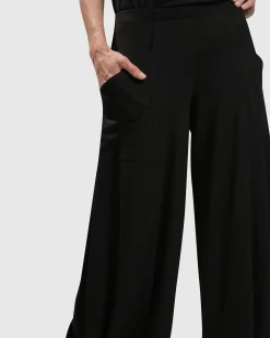 Women Alembika Plus<Essential Punto Pockets Pants, Black