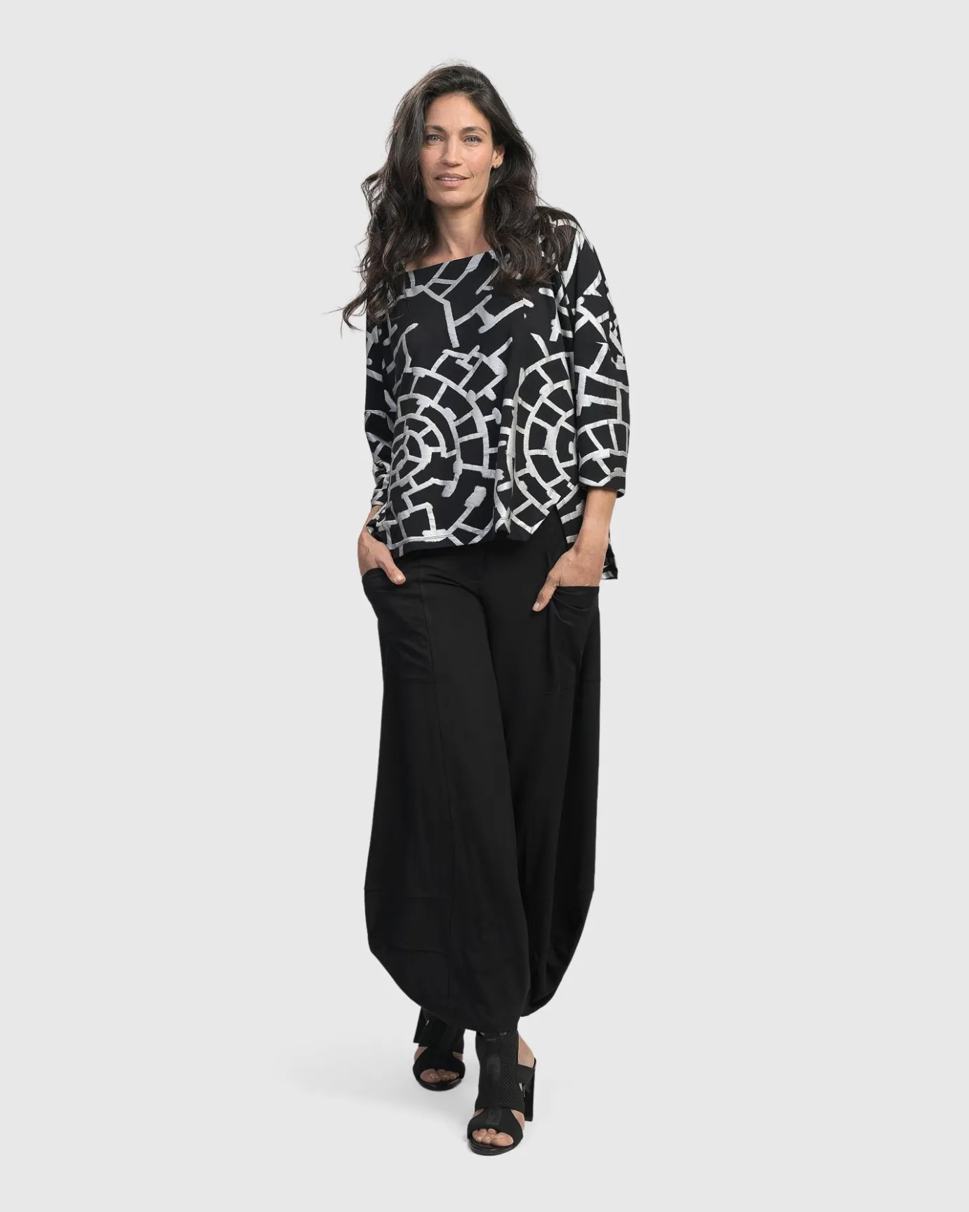 Women Alembika Plus<Essential Punto Pockets Pants, Black