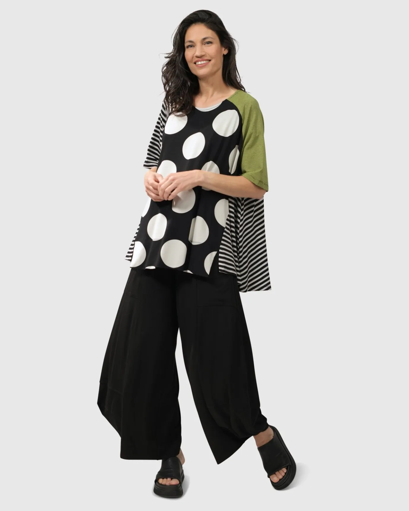 Women Alembika Plus<Essential Punto Pockets Pants, Black