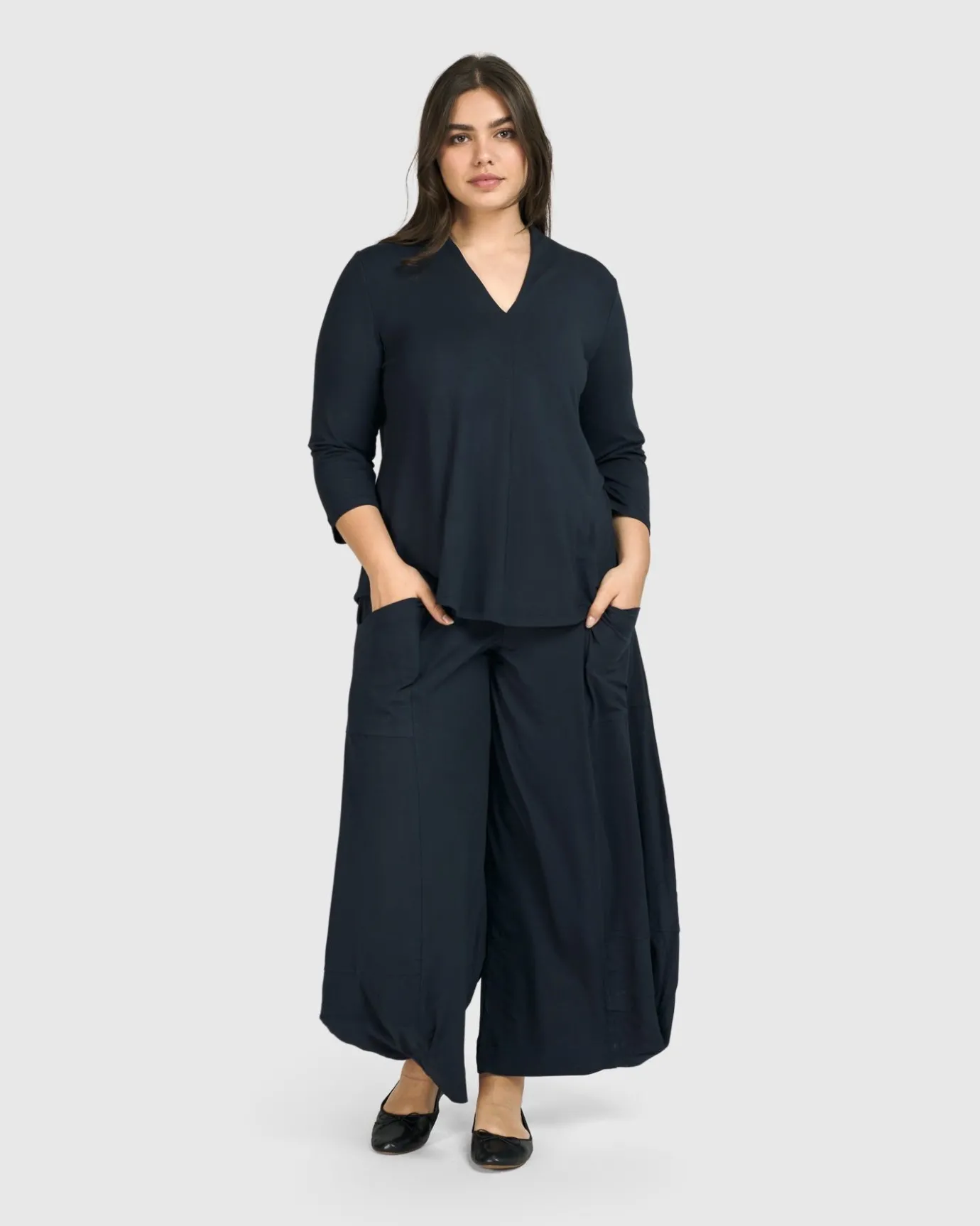 Women Alembika Pants & Skirts<Essential Punto Pockets Pants, Ocean