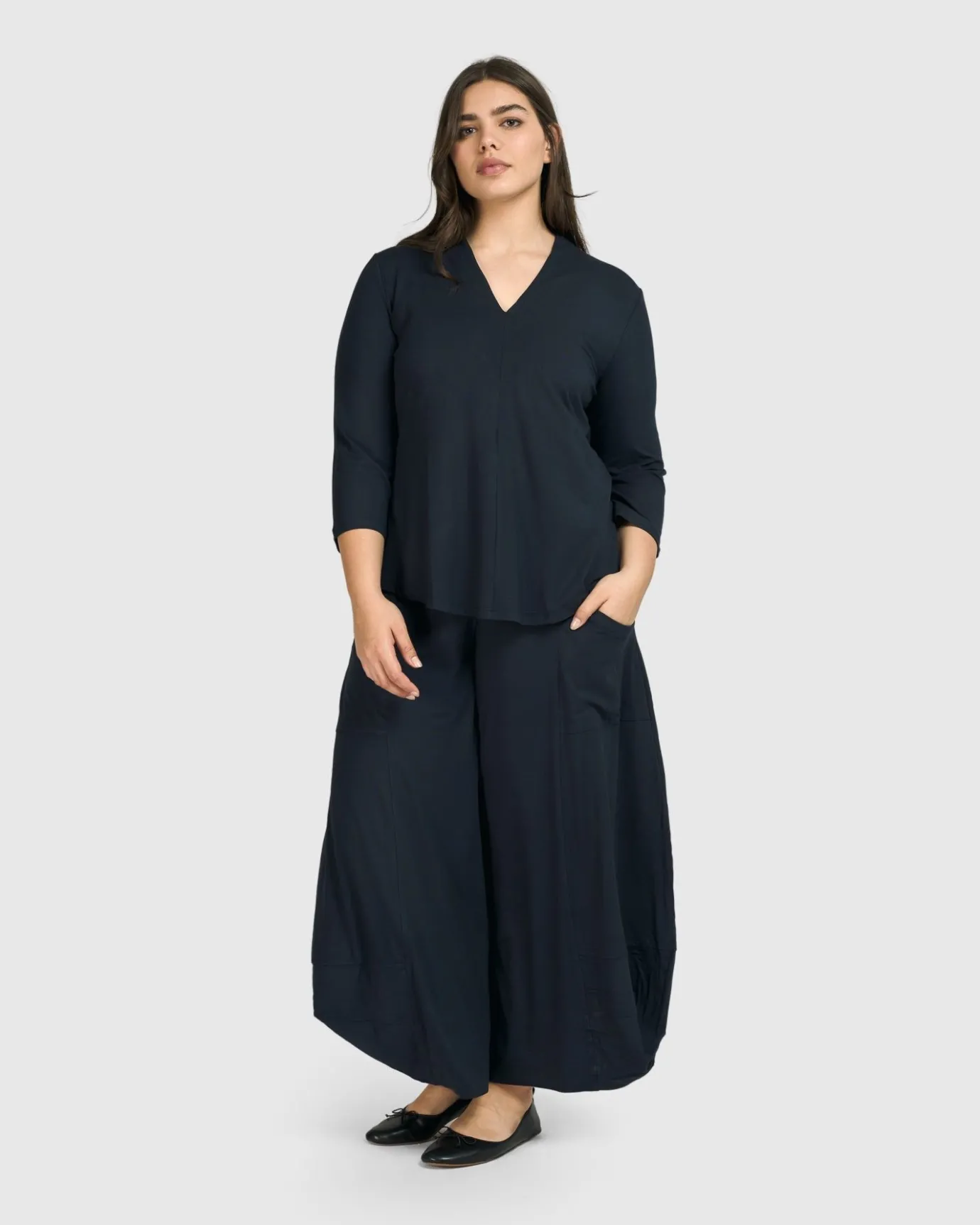 Women Alembika Pants & Skirts<Essential Punto Pockets Pants, Ocean