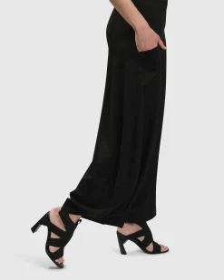 Women Alembika Pants & Skirts<Essential Punto Pockets Pants, Black